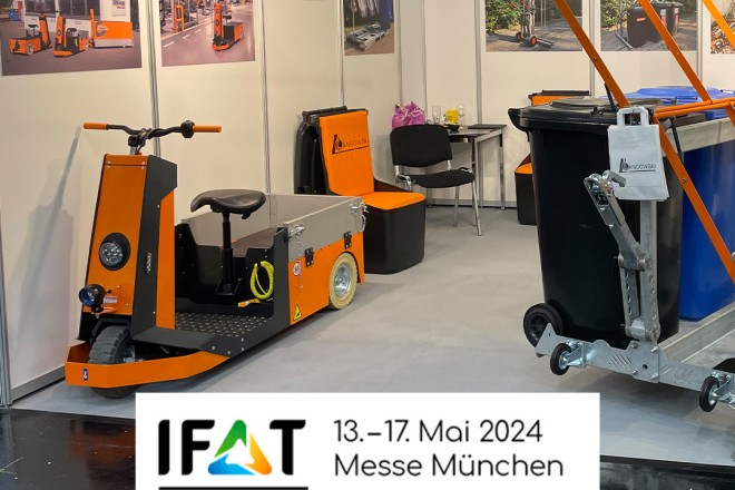 Messestand mit SHERPA auf der IFAT München 2024 