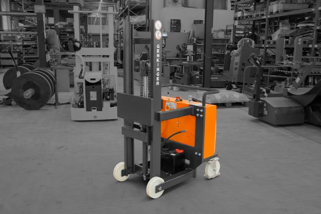 Elektro-Hochhubwagen für Montagearbeitsplätze